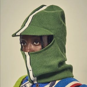 Worn once! Super cool green balaclava by Matek